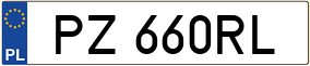 Truck License Plate
